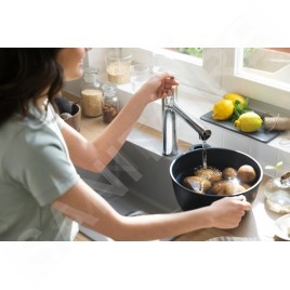 Hansgrohe Zesis M33 - Mitigeur d'évier avec douchette extractible, sBox, chrome 74823000