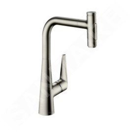 Hansgrohe Talis Select M51 - Mitigeur d'évier Talis Select avec douchette extractible, simili inox 72823800