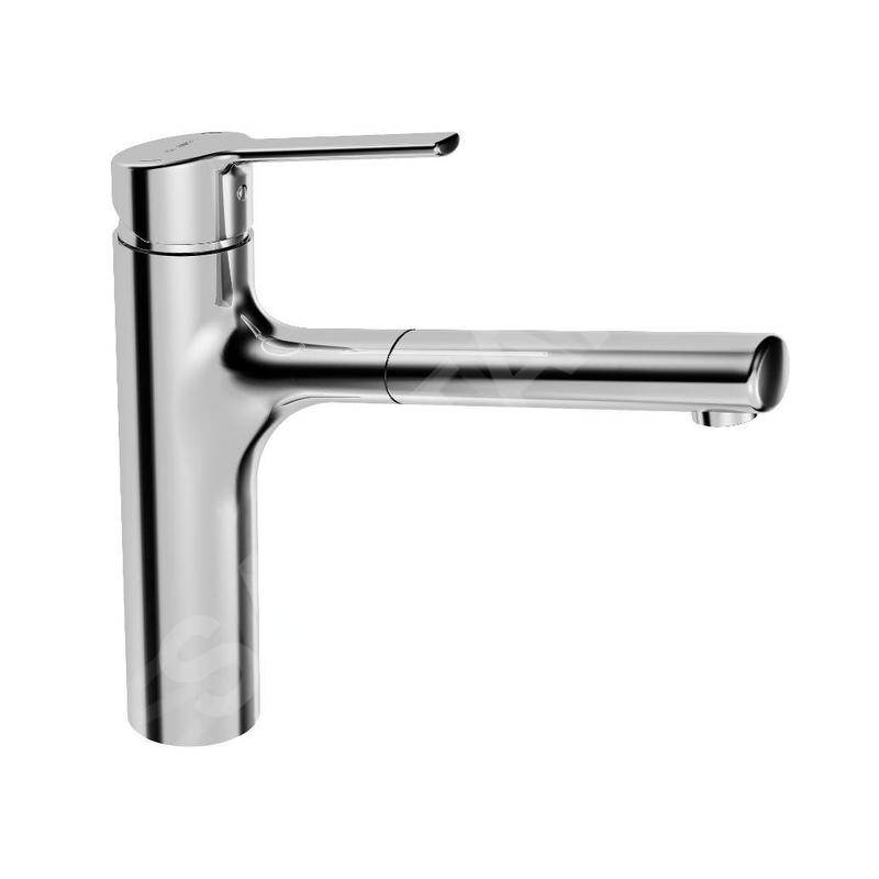 Hansa Ronda - Mitigeur d’évier avec douchette extractible, chrome 03342273