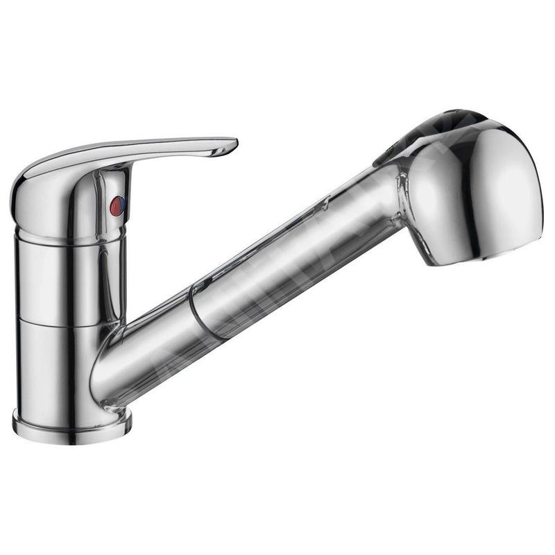 Aqualine 40 - Mitigeur d’évier avec douchette extractible, chrome 52137
