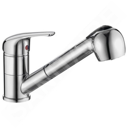 Aqualine 40 - Mitigeur d’évier avec douchette extractible, chrome 52137
