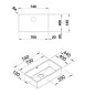 Blanco Zerox 700 - Évier, 740x440 mm, inox Dark Steel 526244