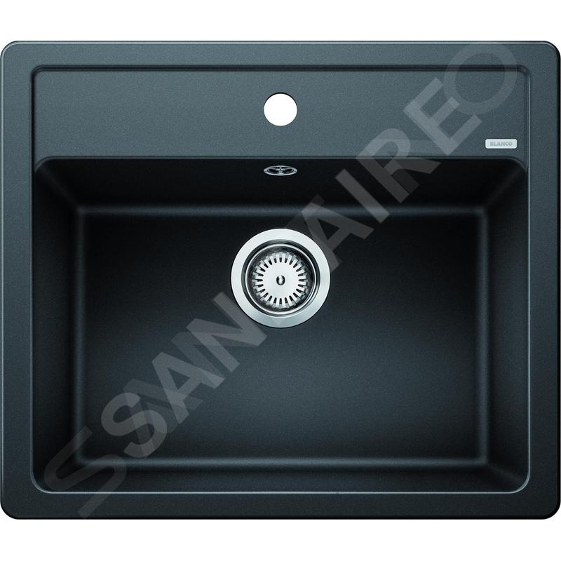 Blanco Legra 6 - Évier en silgranit, 585x500 mm, noir 526084