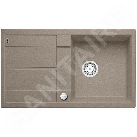 Blanco Metra 5 - Évier en silgranit, 860x500 mm, avec commande de vidage, tartufo 517348