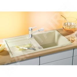 Blanco Metra 5 - Évier en silgranit, 860x500 mm, avec commande de vidage, tartufo 517348
