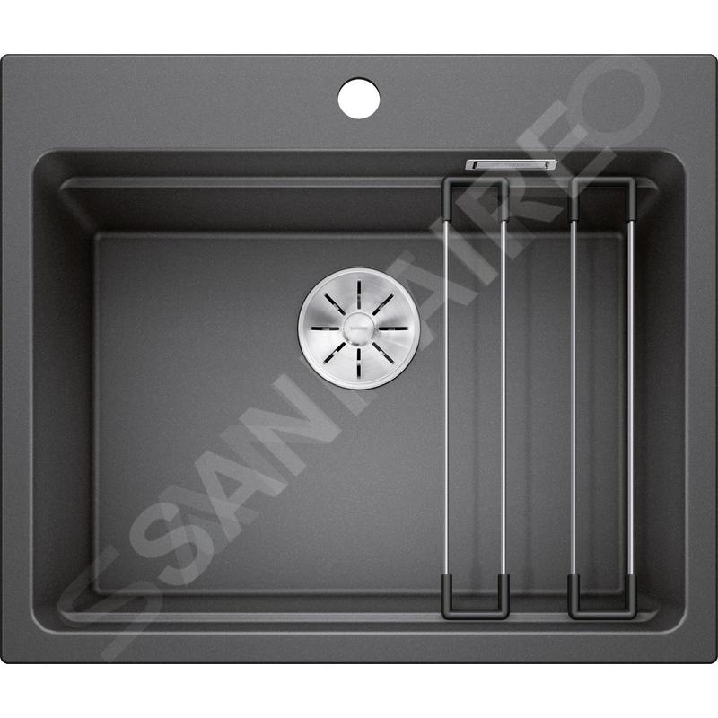 Blanco Etagon 6 - Évier en silgranite, 600x510 mm, avec rails, InFino, anthracite 524529