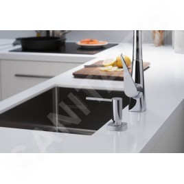 Hansgrohe Accessoires - Distributeur de savon liquide mural A71, 500 ml, chrome 40468000