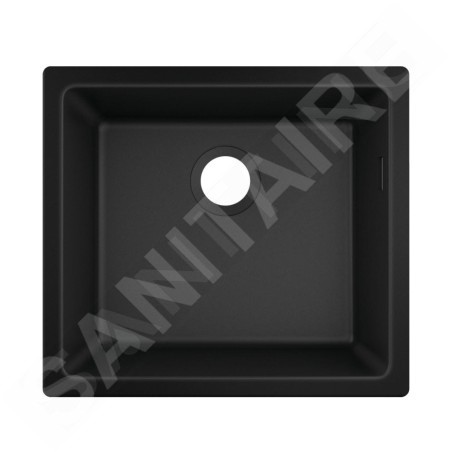 Hansgrohe Éviers - Evier encastré granit S510-U450, graphite noir 43431170