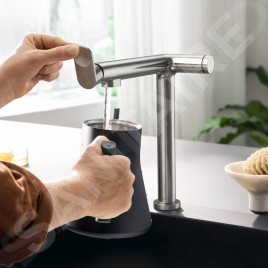Hansgrohe Aqittura M91 - Mitigeur d'évier avec fonction de filtre, simili inox 76802800