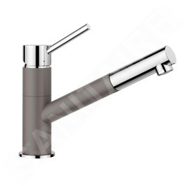 Blanco Kano S - Mitigeur d'évier avec bec extractible, gris/chrome 526952