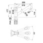 Blanco Wega S - Mitigeur d'évier avec douchette extractible, blanc doux/chrome 526982
