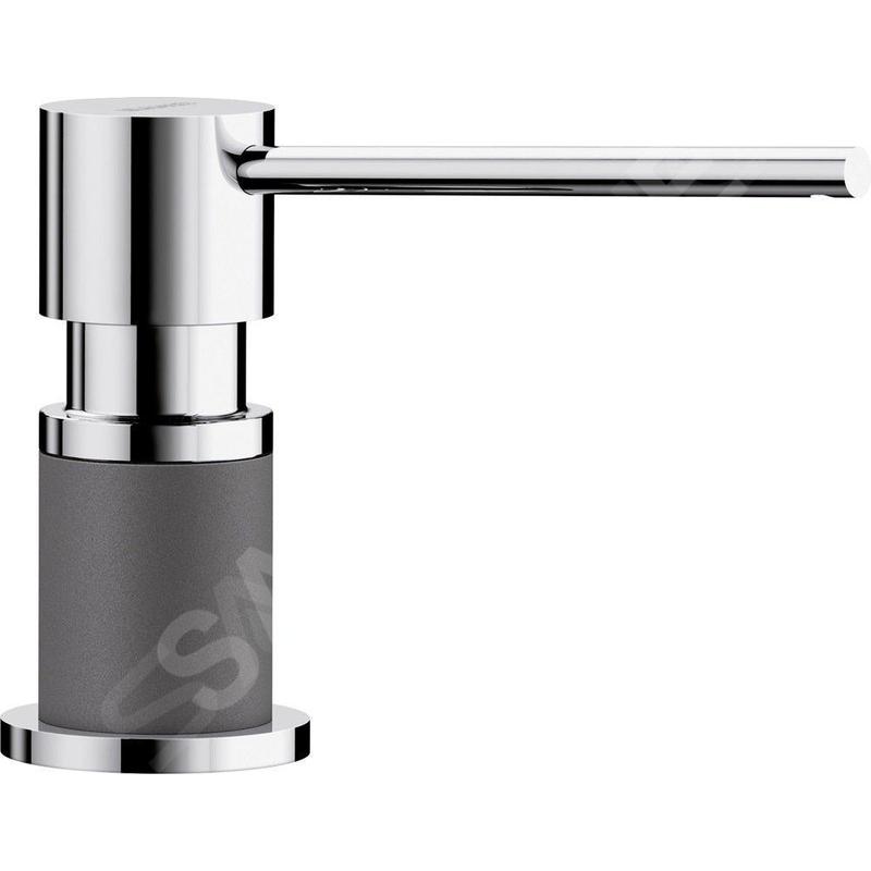 Blanco Accessoires - Distributeur de savon Lato, gris rocher / chrome 525817