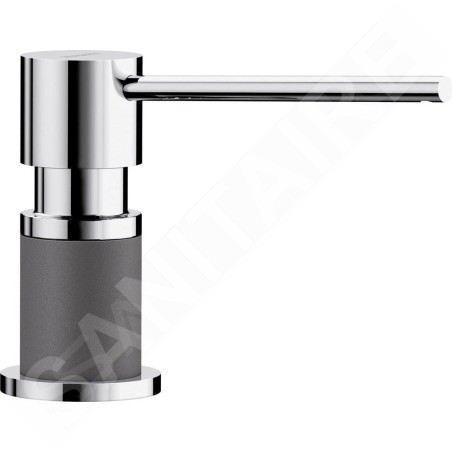 Blanco Accessoires - Distributeur de savon Lato, gris rocher / chrome 525817