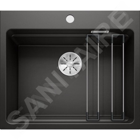 Blanco Etagon 6 - Évier en silgranit, 600x510 mm, avec rails, noir 525890