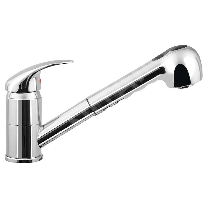 Aqualine Kasiopea - Mitigeur d’évier avec douchette extractible, chrome 1107-70 Aqualine Kasiopea - Mitigeur d’évier avec douchette extractible, chrome 1107-70