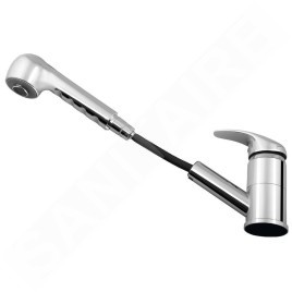 Aqualine Kasiopea - Mitigeur d’évier avec douchette extractible, chrome 1107-70