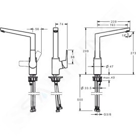 Hansa Twist - Mitigeur d’évier, chrome 09202205