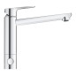 Grohe BauEdge - Mitigeur d'évier avec vanne d'arrêt, chrome 31696000