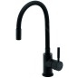 Novaservis Ferro - Mitigeur d’évier avec bras flexible, noir mat 70710,5