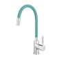 Novaservis Ferro - Robinetterie d’évier avec bec flexible, vert menthe/chrome 70710,0M Novaservis Ferro - Robinetterie d’évier avec bec flexible, vert menthe/chrome 70710,0M