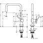 Hansgrohe M54 - Mitigeur d'évier Talis, EcoSmart, chrome 72844000