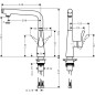 Hansgrohe Metris Select - Mitigeur d’évier 260, aspect inox 14847800