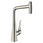 Hansgrohe M71 - Mitigeur d'évier M7117-H320 avec douchette extractible, sBox, finition inox 73816800