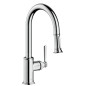 Axor Montreux - Mitigeur d’évier avec douchette extractible, chrome 16581000