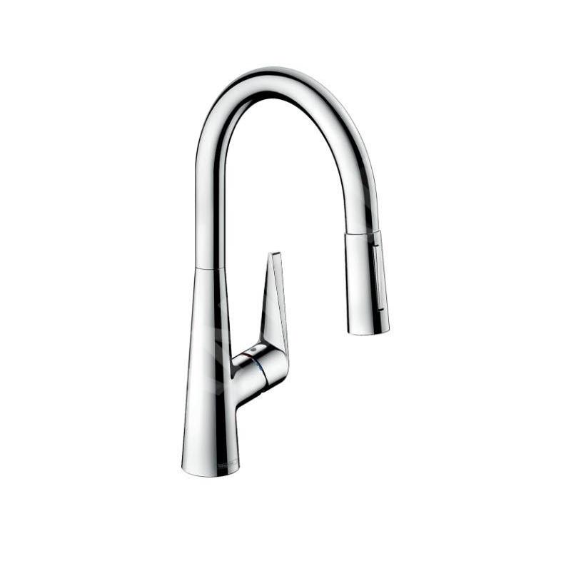 Hansgrohe Talis M51 - Mitigeur d'évier Talis avec douchette extractible, chrome 72817000