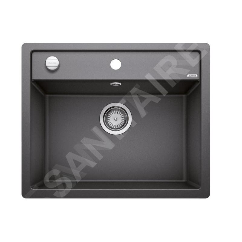 Blanco Dalago 6 - Évier en silgranite, 605x500 mm, avec commande de vidage, anthracite 514773