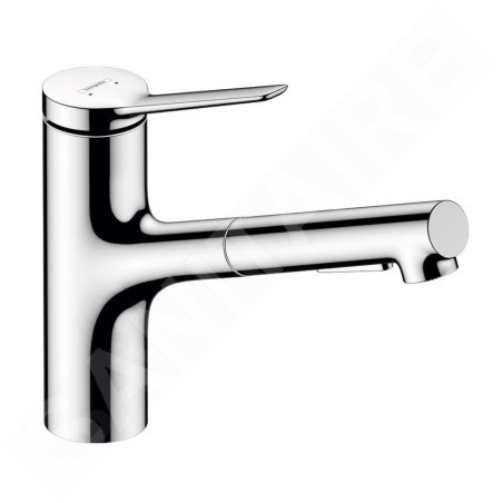 Hansgrohe Zesis M33 - Mitigeur d'évier avec douchette extractible, sBox, chrome 74821000