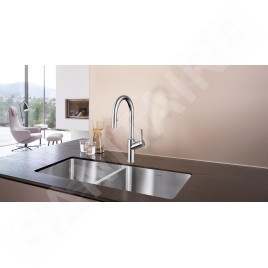 Blanco Carena S - Mitigeur d'évier avec bec extractible, chrome 521356