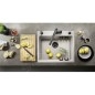 Blanco Accessoires - Garniture de vidage C-overflow, pour évier double, BlackEdition, noir mat 239979