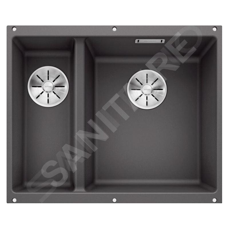 Blanco Subline 340/160 - Évier en silgranit, 555x460 mm, bac à droite, gris rocher 523559 Blanco Subline 340/160 - Évier en silgranit, 555x460 mm, bac à droite, gris rocher 523559