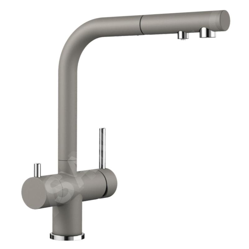 Blanco Fontas S II - Robinetterie d’évier avec douchette extractible et fonction filtrante, tartufo 525206