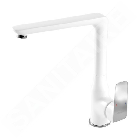 Novaservis Nobless Tina - Robinetterie d’évier, blanc/chrome 38714,1