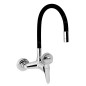 Novaservis Titania Iris New - Robinet d’évier avec bras flexible, noir/chrome 94480,0C