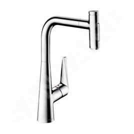 Hansgrohe Talis Select M51 - Mitigeur d'évier Talis Select avec douchette extractible, chrome 72823000