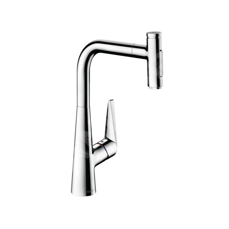 Hansgrohe Talis Select M51 - Mitigeur d'évier Talis Select avec douchette extractible, chrome 72823000