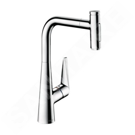 Hansgrohe Talis Select M51 - Mitigeur d'évier Talis Select avec douchette extractible, chrome 72823000