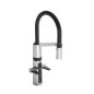 Hansa Fit - Mitigeur électronique d’évier Hybrid, sans contact, noir/chrome 65252213