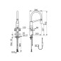 Hansa Fit - Mitigeur électronique d’évier Hybrid, sans contact, noir/chrome 65252213