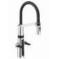 Hansa Fit - Mitigeur électronique d’évier Hybrid, sans contact, noir/chrome 65252213