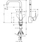 Hansgrohe Focus M41 - Mitigeur d’évier pour chauffe-eau instantané, chrome 31822000 Hansgrohe Focus M41 - Mitigeur d’évier pour chauffe-eau instantané, chrome 31822000