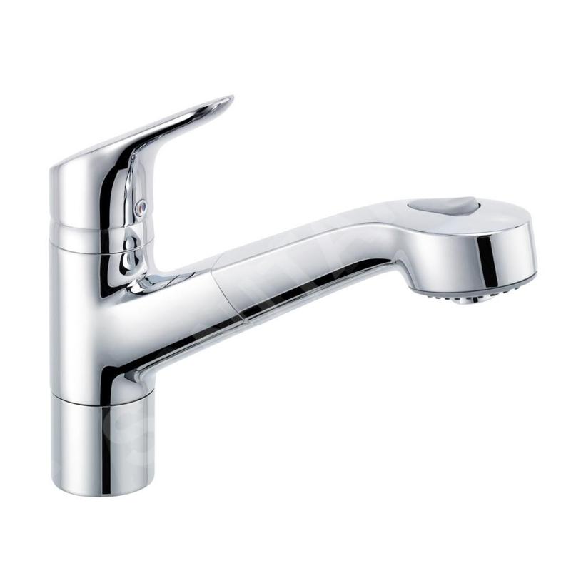 Kludi Objekta - Mitigeur d’évier avec douchette extractible, chrome 325810575