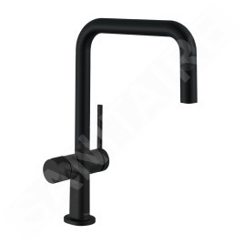 Hansgrohe M54 - Mitigeur d'évier Talis U 220, avec vanne d'arrêt, noir mat 72807670
