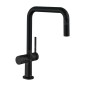 Hansgrohe M54 - Mitigeur d'évier Talis U 220, avec vanne d'arrêt, noir mat 72807670