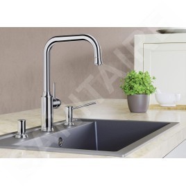 Blanco Accessoires - Distributeur de liquide-vaisselle Livia, chrome 521291
