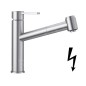 Blanco Ambis S - Mitigeur d'évier avec bec extractible, inox brossé 525124