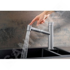 Blanco Ambis S - Mitigeur d'évier avec bec extractible, inox brossé 525124